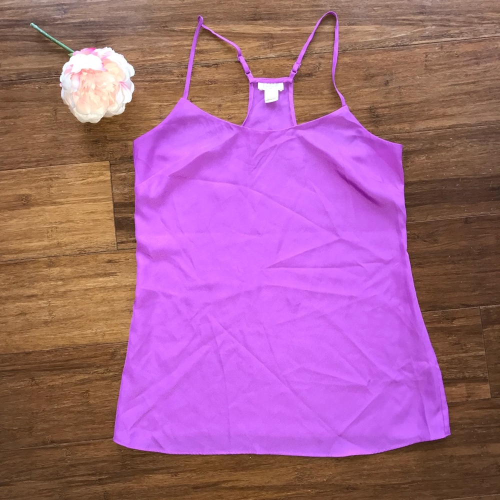 J Crew Women’s 00 Purple Racerback Cami Tank Top